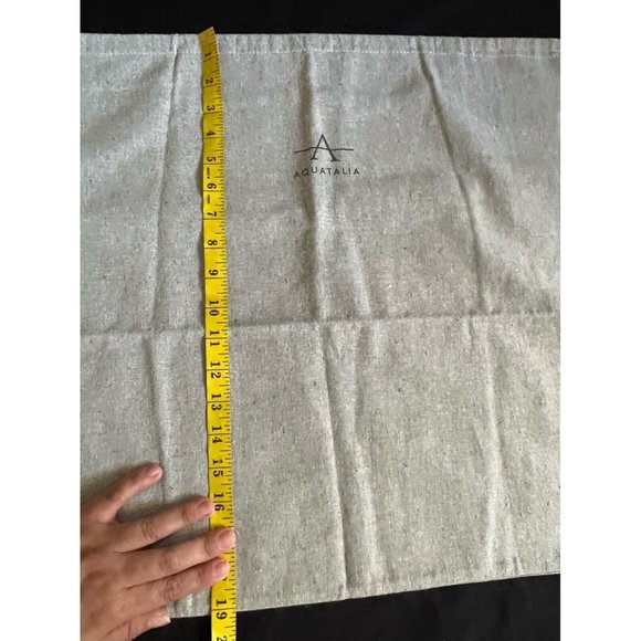 Authentic Aquatalia Storage Drawstring Dust Bag Cotton Gray 19" x 21" - Picture 3 of 7